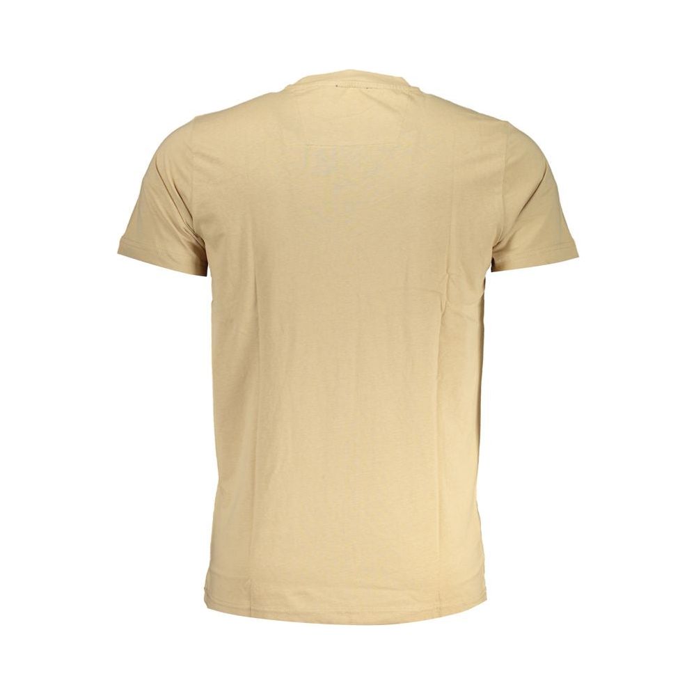 Cavalli Class Beige Cotton T-Shirt