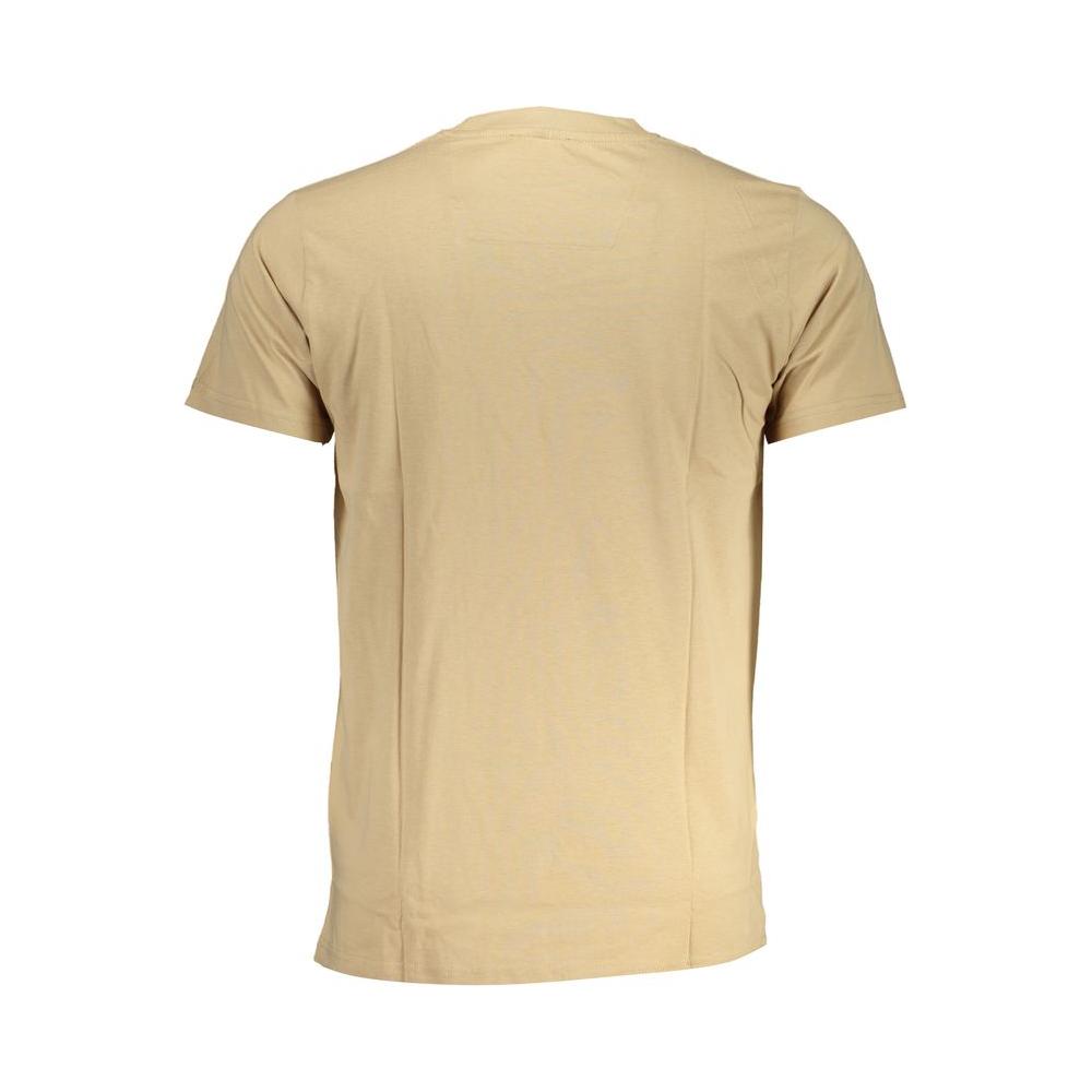 Cavalli Class Beige Cotton T-Shirt