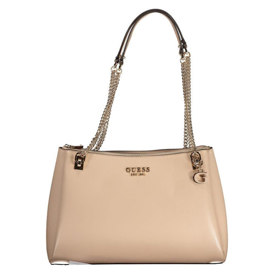 Guess Jeans Beige Polyethylene Handbag