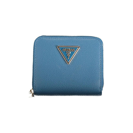 Guess Jeans Blue Polyethylene Wallet