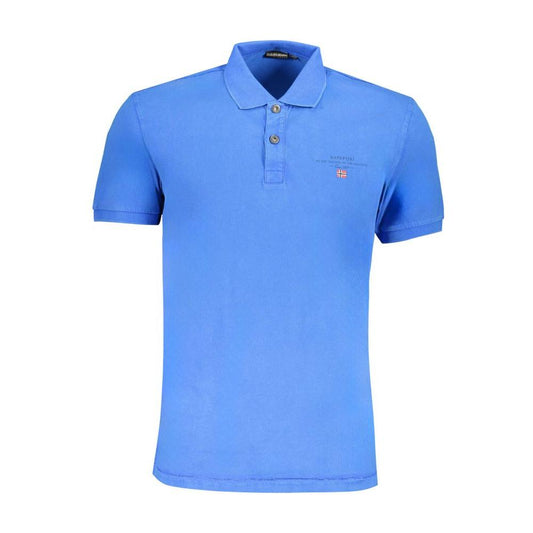 Napapijri Blue Cotton Polo Shirt