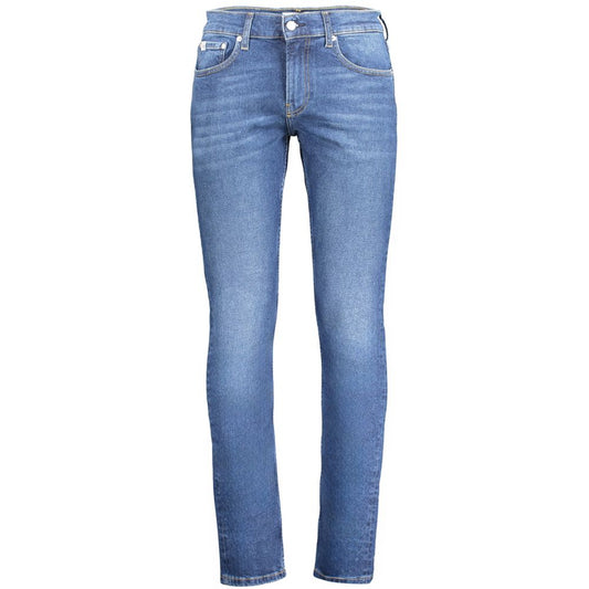 Calvin Klein Blue Cotton Jeans & Pant Calvin Klein