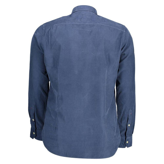 U.S. POLO ASSN. Blue Cotton Men Shirt U.S. POLO ASSN.