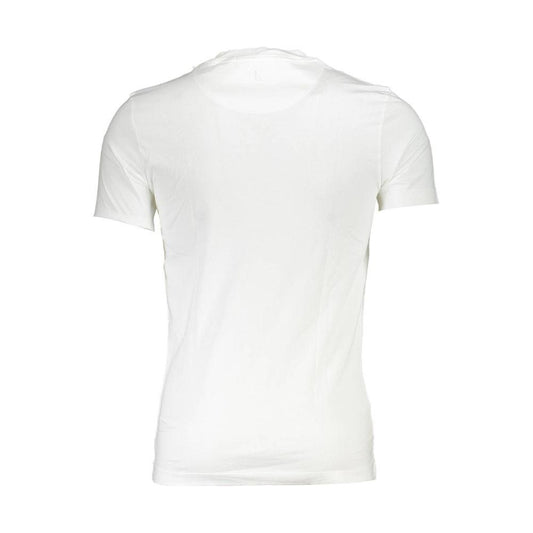 Calvin Klein White Cotton Men T-Shirt Calvin Klein