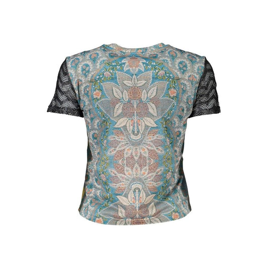 Desigual Light Blue Polyester Women Top Desigual