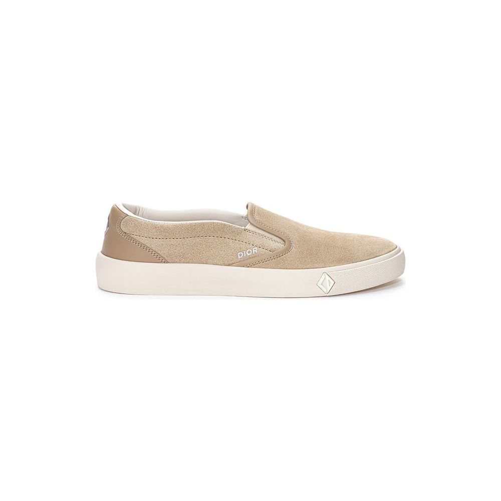 Dior Beige Leather Sneaker Dior Light Gray