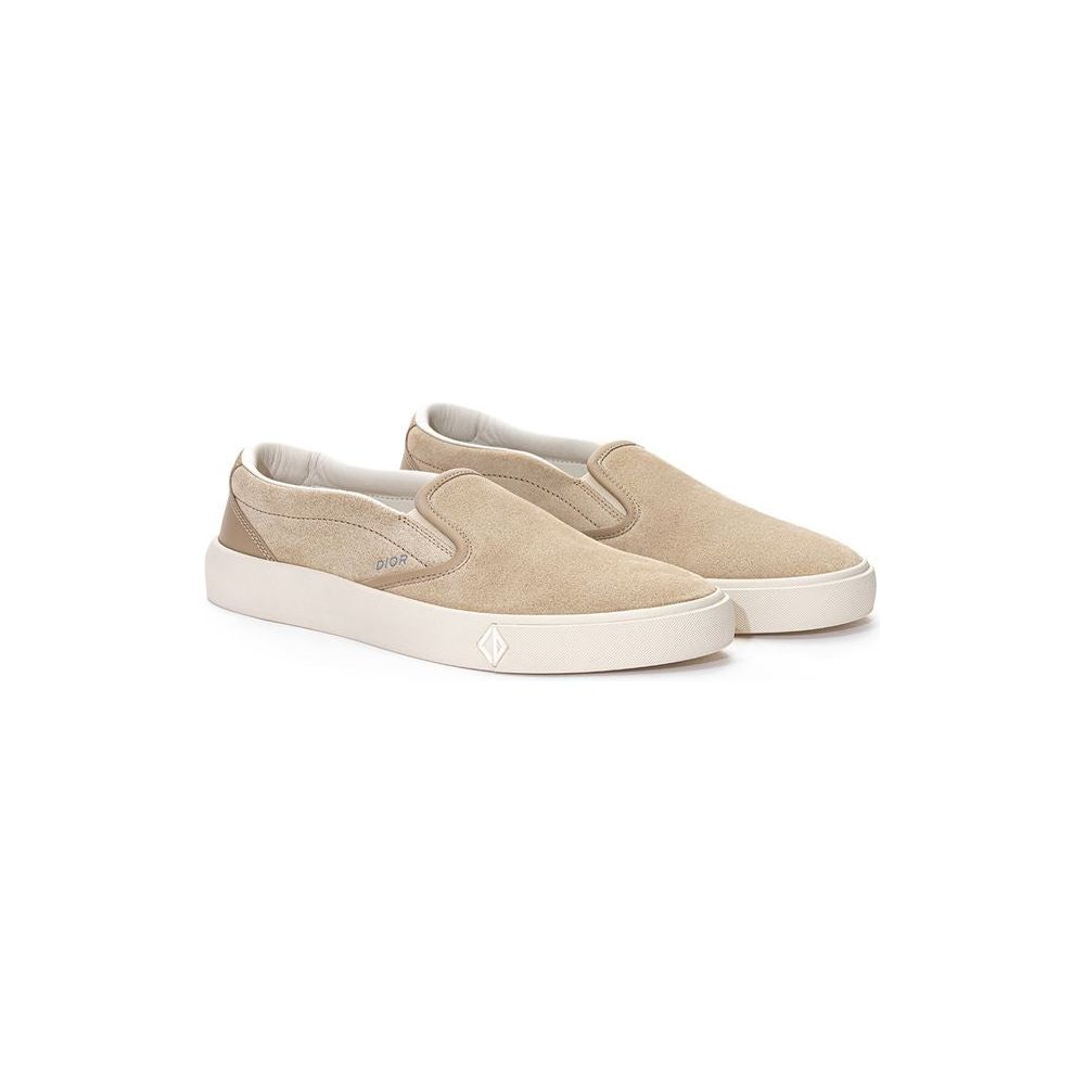 Dior Beige Leather Sneaker Dior Light Gray