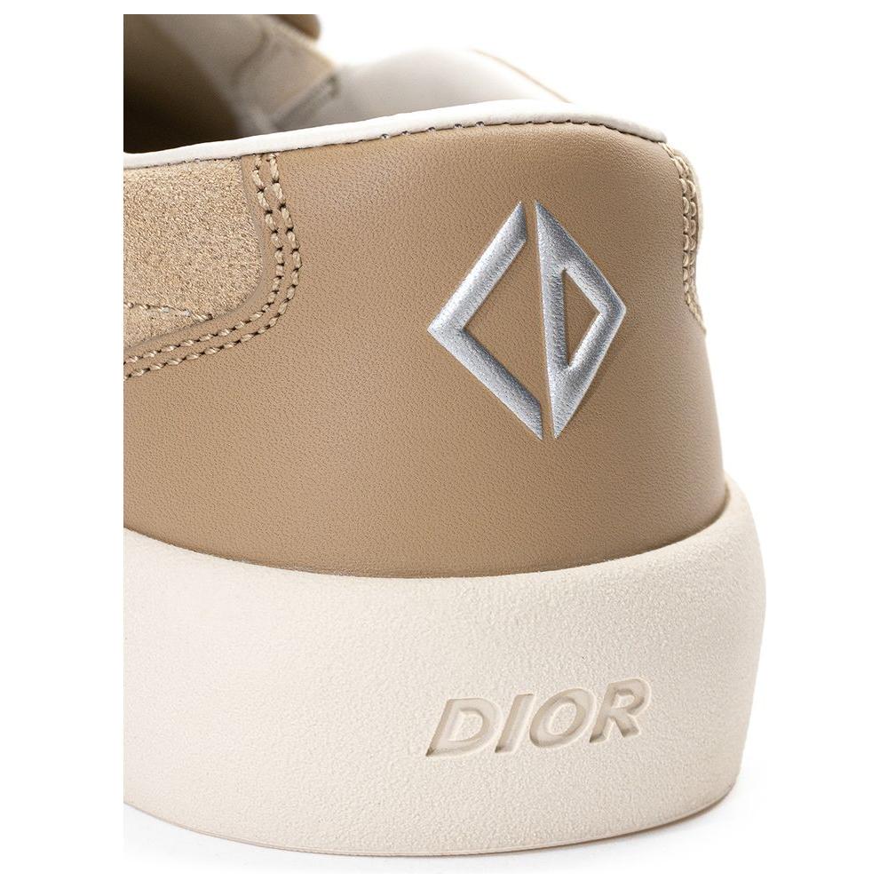 Dior Beige Leather Sneaker Dior Rosy Brown