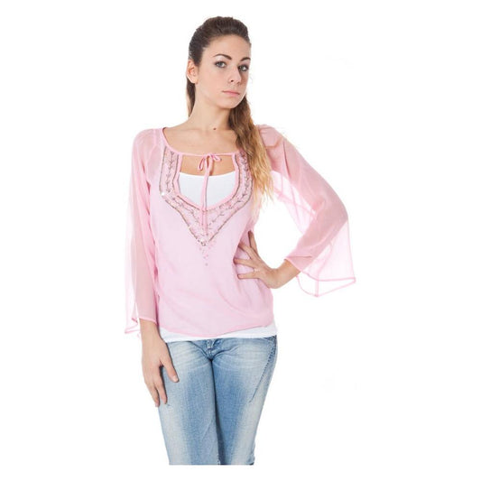 Phard Pink Silk Tops & T-Shirt Phard