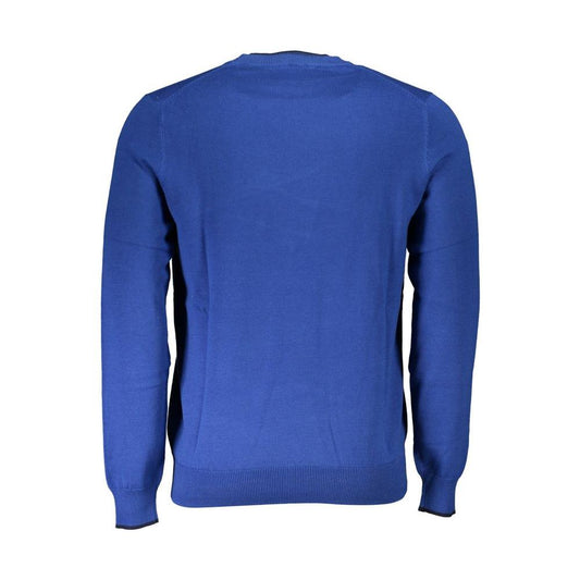 North Sails Blue Cotton Men Sweater North Sails