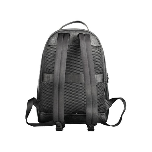 Tommy Hilfiger Black Polyethylene Men Backpack Tommy Hilfiger