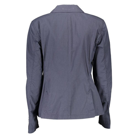 Gant Blue Cotton Women Jacket Gant