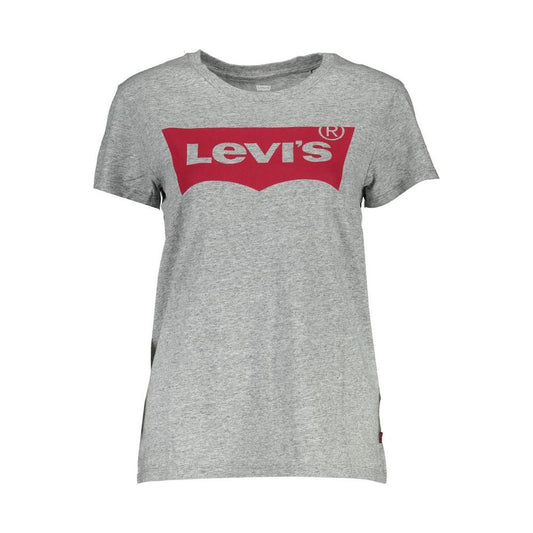 Levi's Gray Cotton Women T-Shirt Levi's