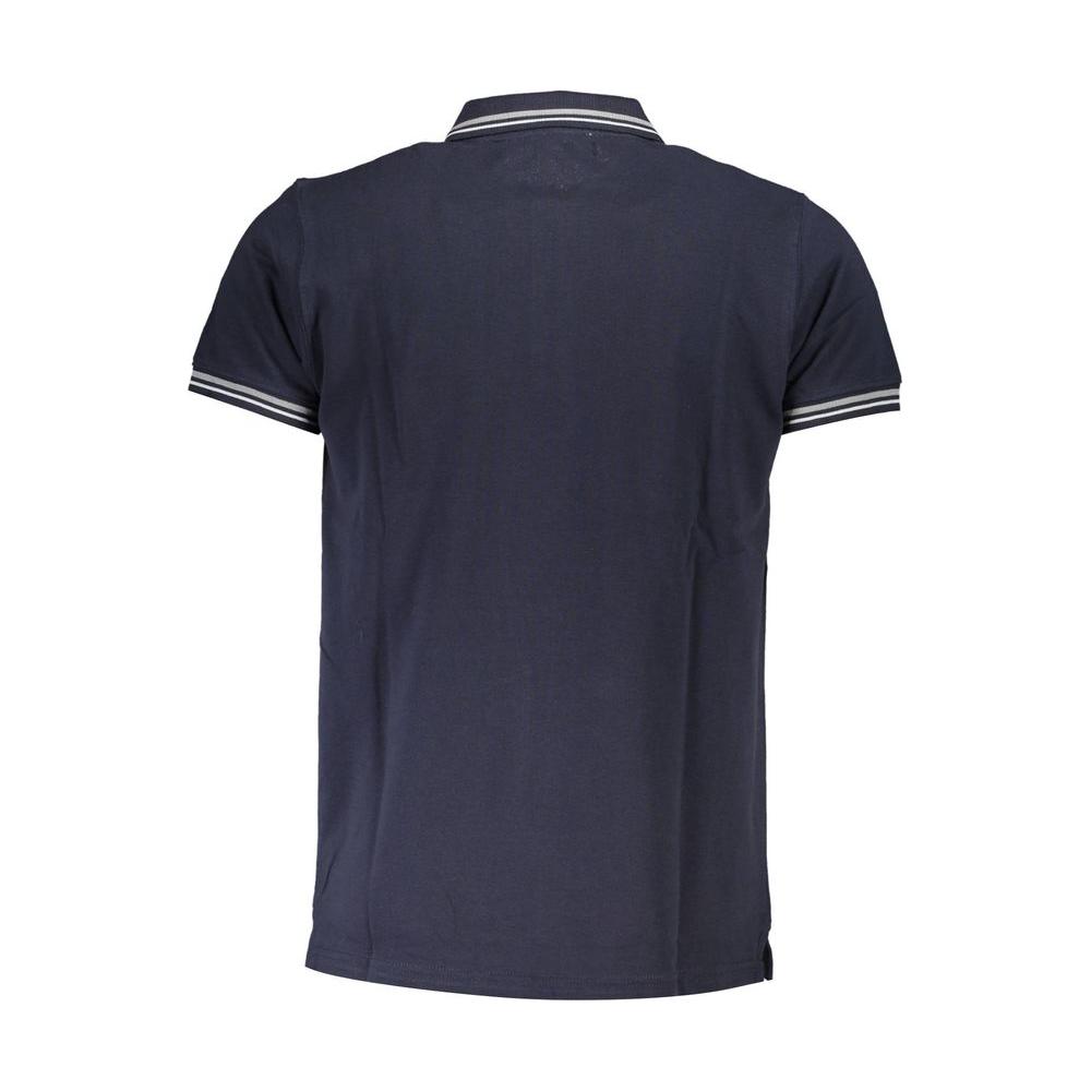 Cavalli Class Blue Cotton Polo Shirt Cavalli Class