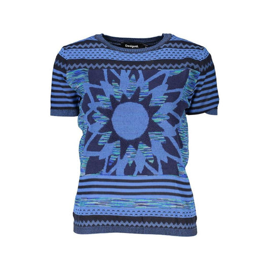 Desigual Chic Contrast Crew Neck Sweater