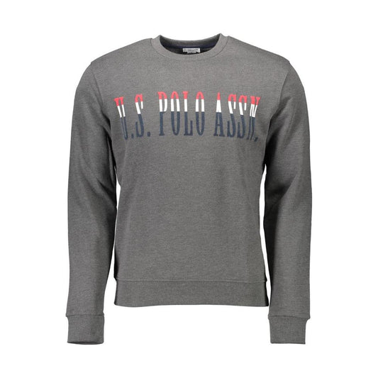 U.S. POLO ASSN. Gray Cotton Men Sweater U.S. POLO ASSN.