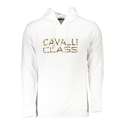 Cavalli Class White Cotton Men's Sweater Cavalli Class