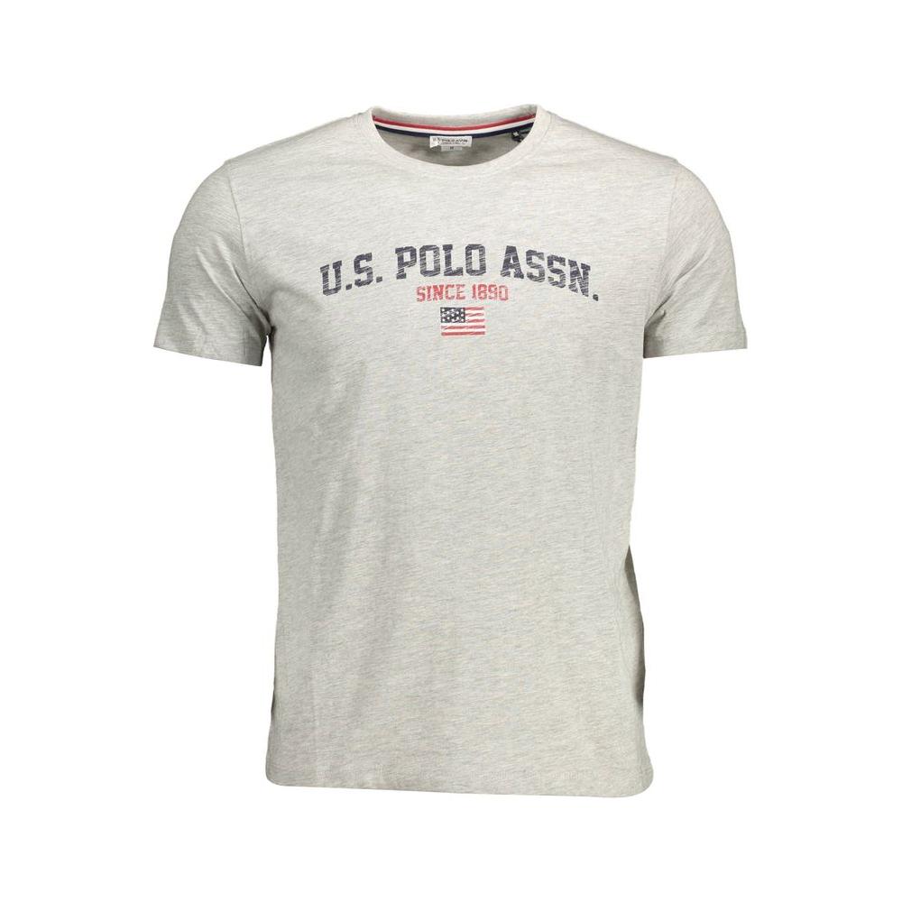 U.S. POLO ASSN. Gray Cotton Men TShirt U.S. POLO ASSN.