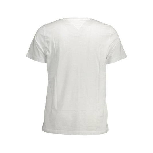 Tommy Hilfiger White Cotton Men TShirt Tommy Hilfiger