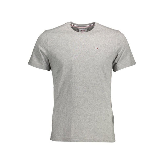 Tommy Hilfiger Gray Cotton Men T-Shirt Tommy Hilfiger