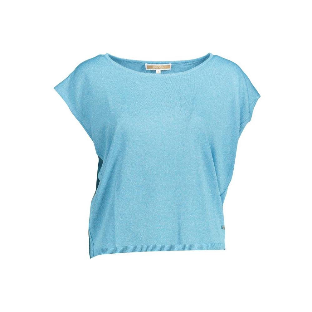 Kocca Light Blue Viscose Women Top Kocca