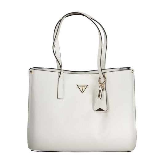 Guess Jeans White Polyethylene Handbag