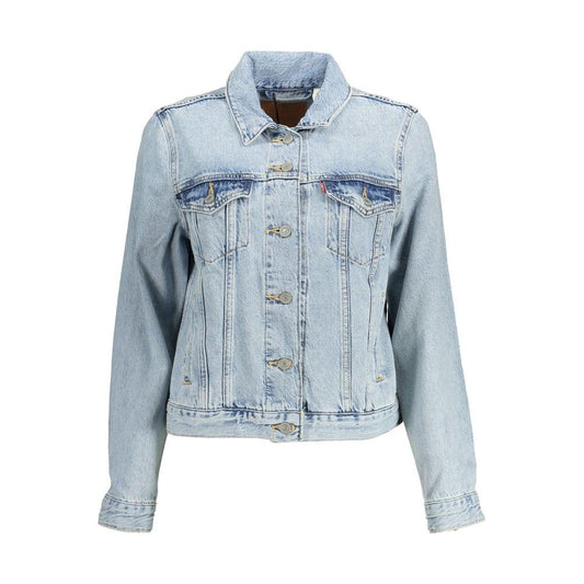 Levi's Light Blue Cotton Women Jacket Levi's