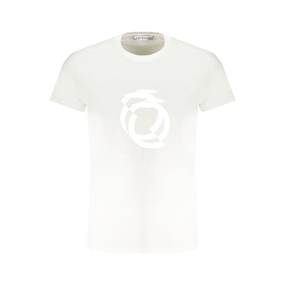 Trussardi White Cotton T-Shirt Trussardi