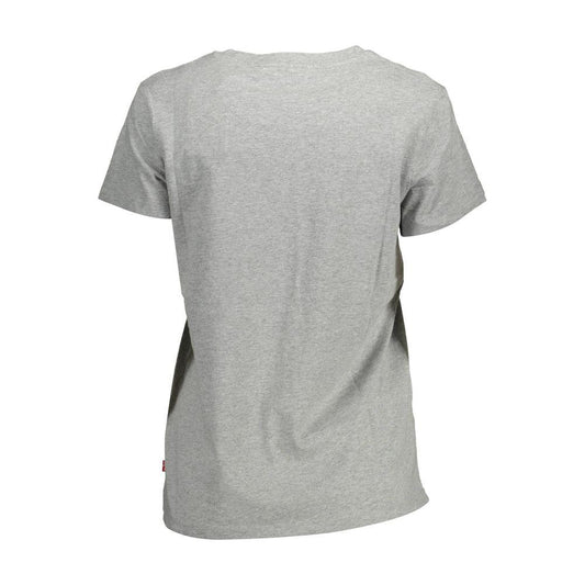 Levi's Gray Cotton Women T-Shirt Levi's