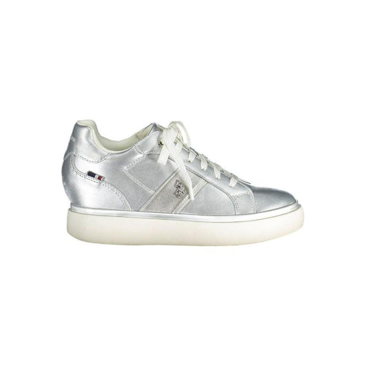 U.S. POLO ASSN. Silver Polyester Women Sneaker U.S. POLO ASSN.