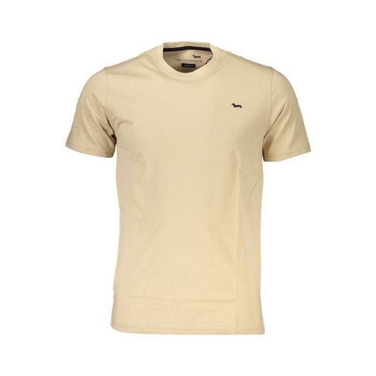 Harmont & Blaine Beige Cotton T-Shirt Harmont & Blaine