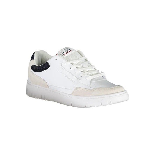 Tommy Hilfiger White Polyethylene Men Sneaker Tommy Hilfiger