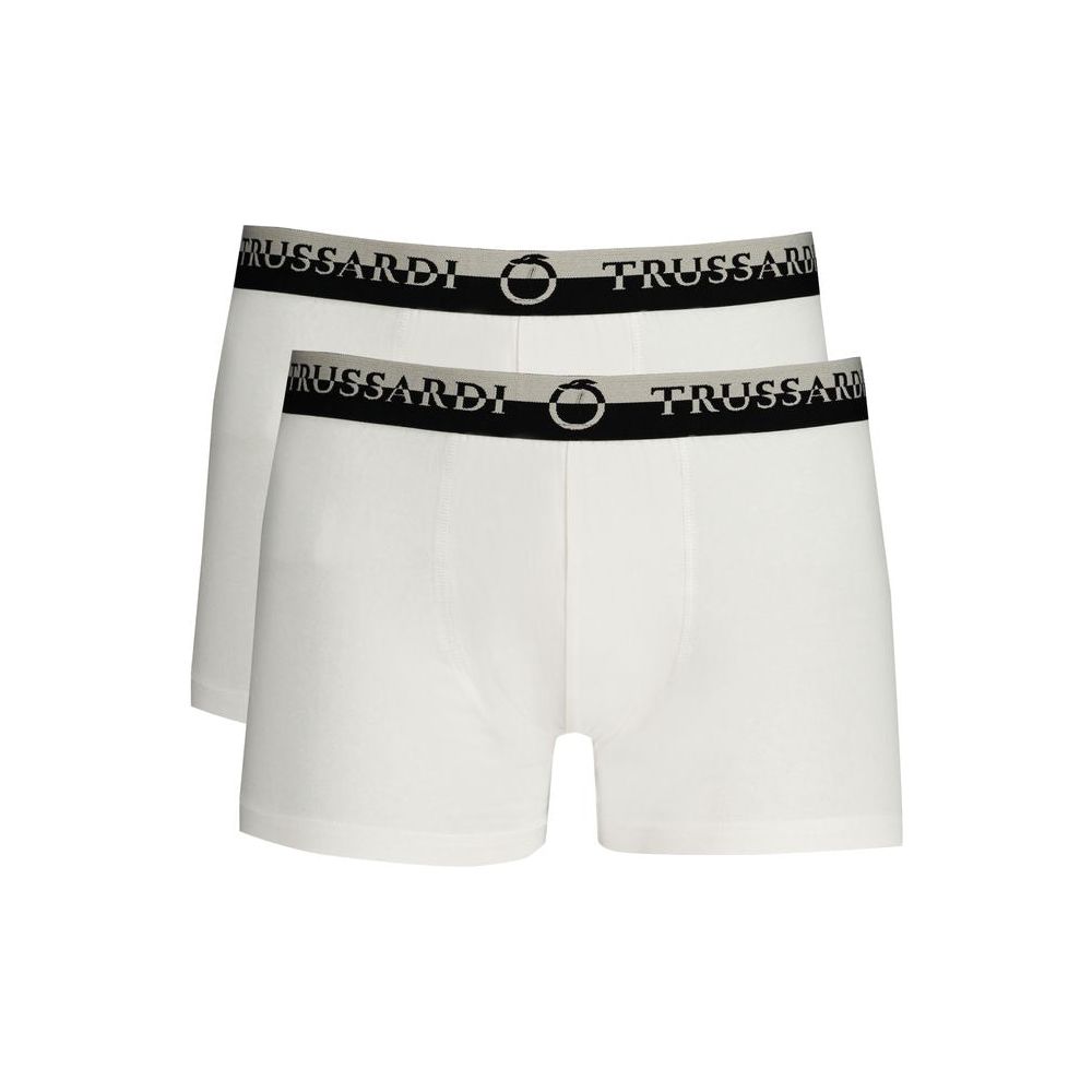 Trussardi White Cotton Underwear