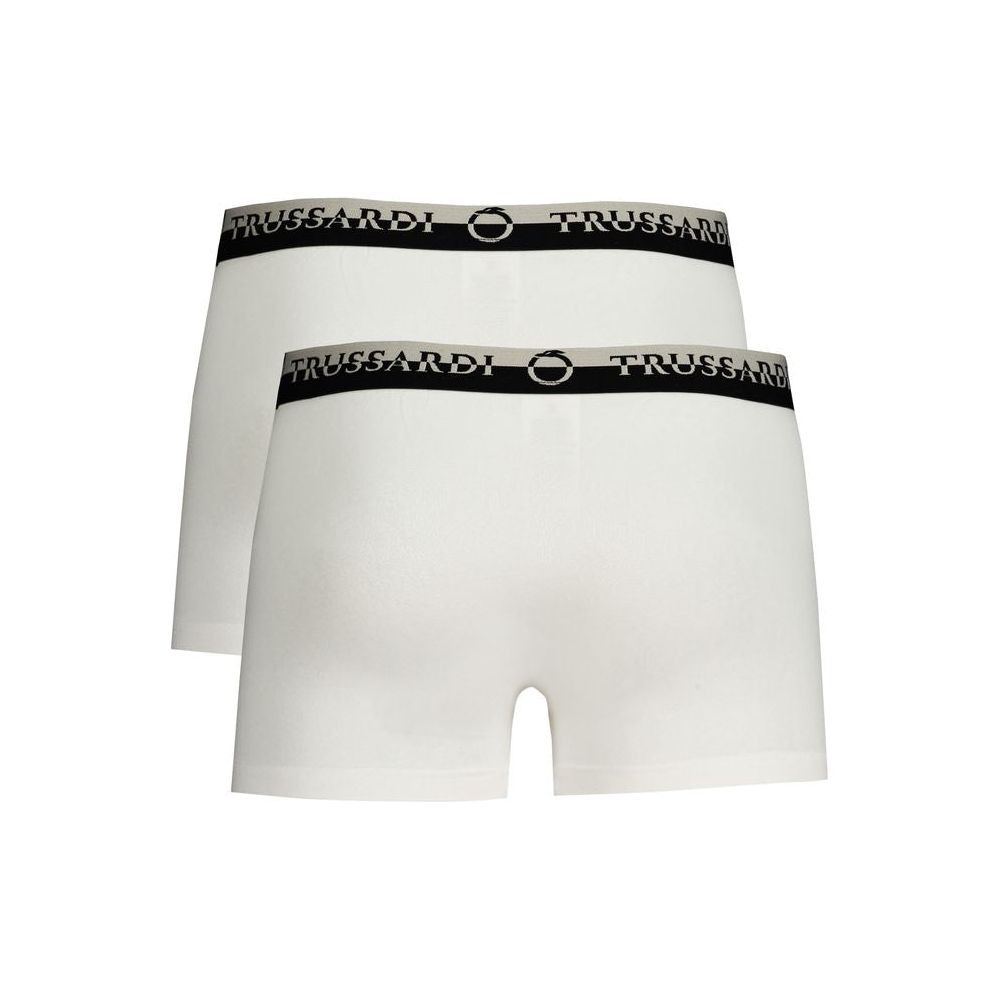 Trussardi White Cotton Underwear