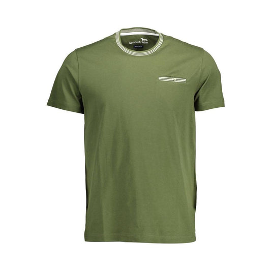 Harmont & Blaine Green Cotton Men T-Shirt Harmont & Blaine