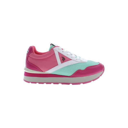 U.S. POLO ASSN. Pink Polyester Women Sneaker