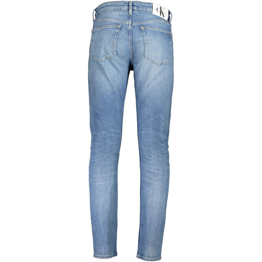 Calvin Klein Light Blue Cotton Jeans & Pant Calvin Klein