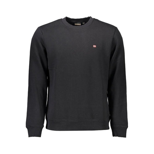 Napapijri Black Cotton Men Sweater Napapijri