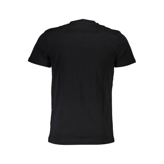 Cavalli Class Black Cotton T-Shirt Cavalli Class