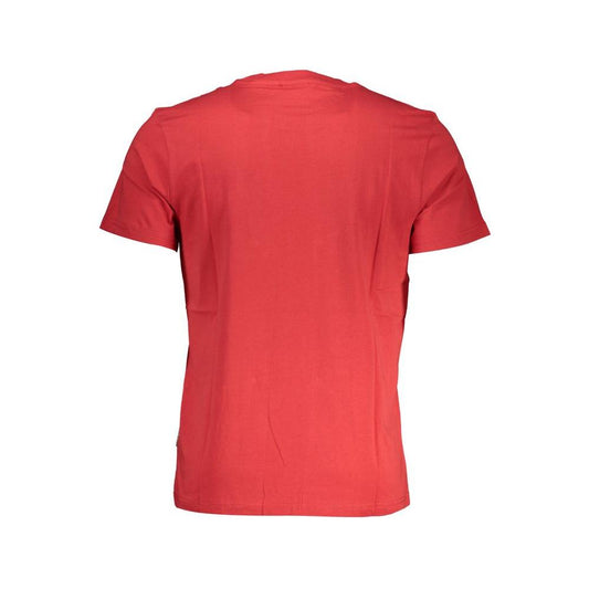 Napapijri Red Cotton Men T-Shirt Napapijri