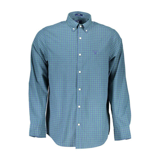 Gant Blue Cotton Men Shirt Gant