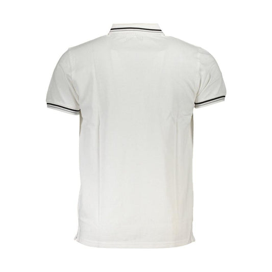 Cavalli Class White Cotton Polo Shirt Cavalli Class