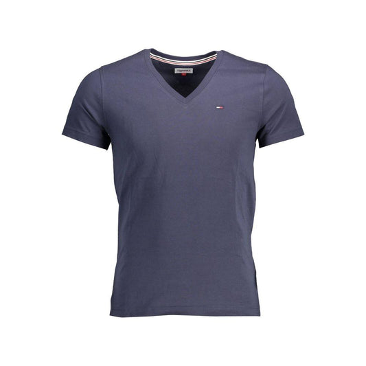 Tommy Hilfiger Blue Cotton Men T-Shirt Tommy Hilfiger