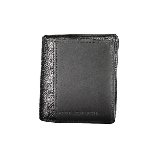 Tommy Hilfiger Black Leather Men Wallet Tommy Hilfiger