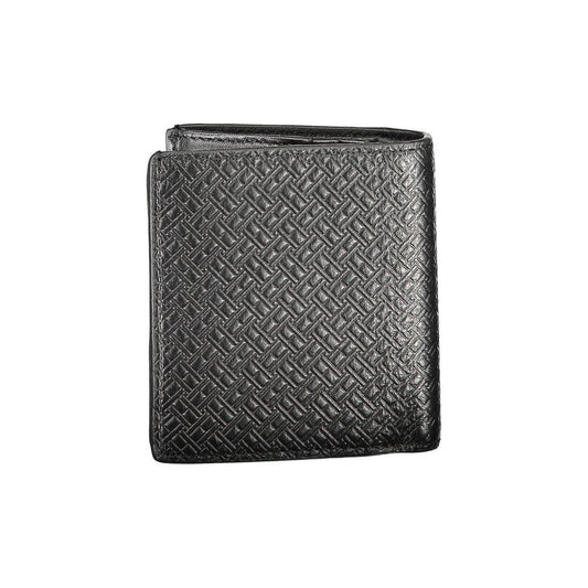 Tommy Hilfiger Black Leather Men Wallet Tommy Hilfiger