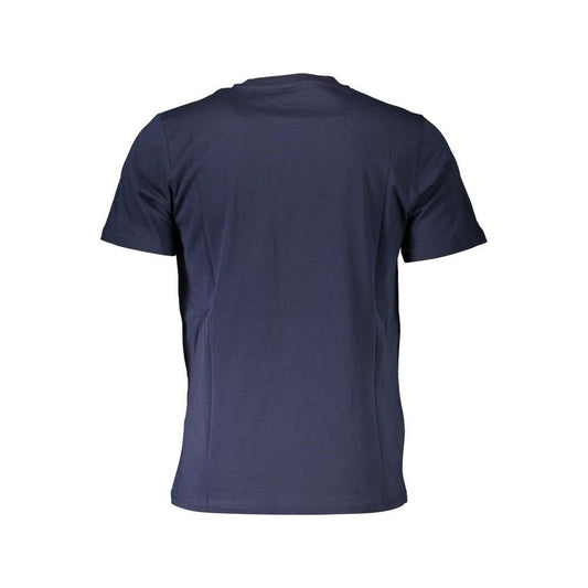 North Sails Blue Cotton Men T-Shirt North Sails