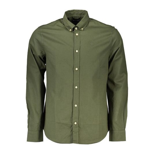 North Sails Green Cotton Men Shirt North Sails