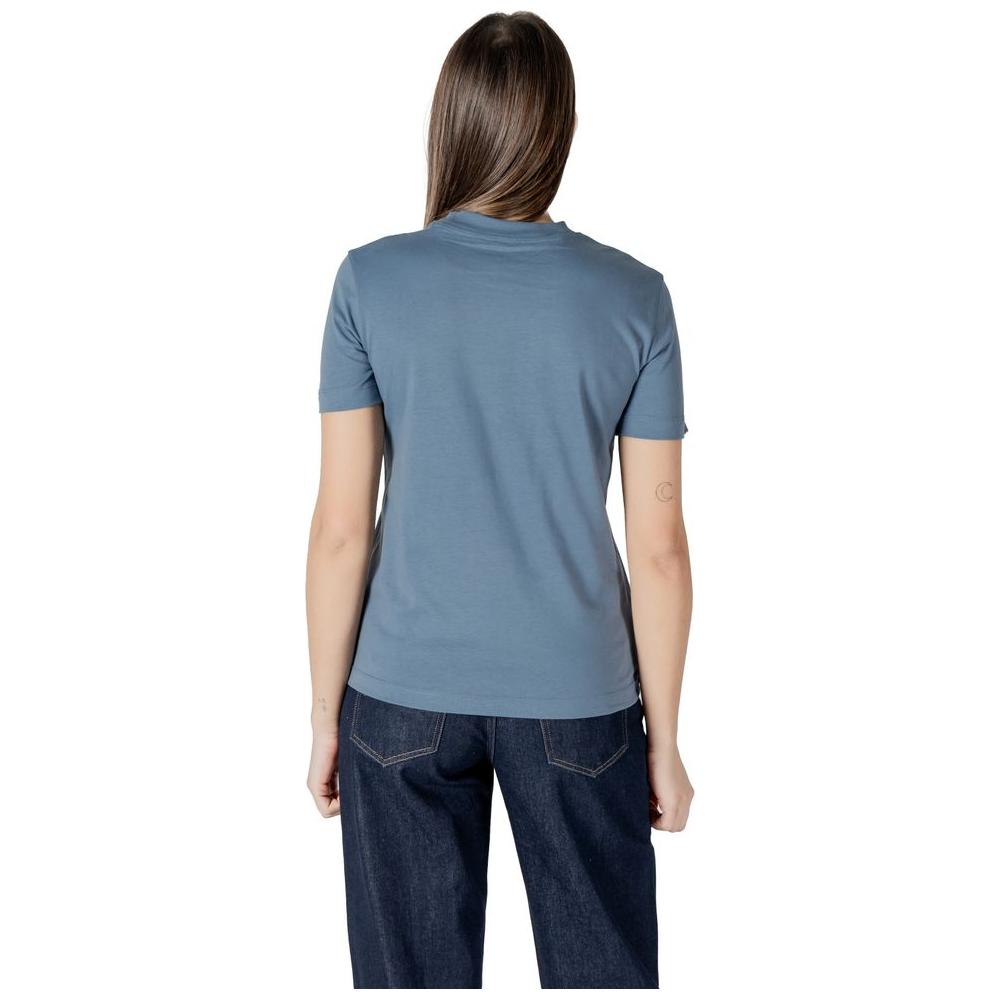 Calvin Klein Jeans Blue Cotton Rigenerato Tops & T-Shirt Calvin Klein Jeans