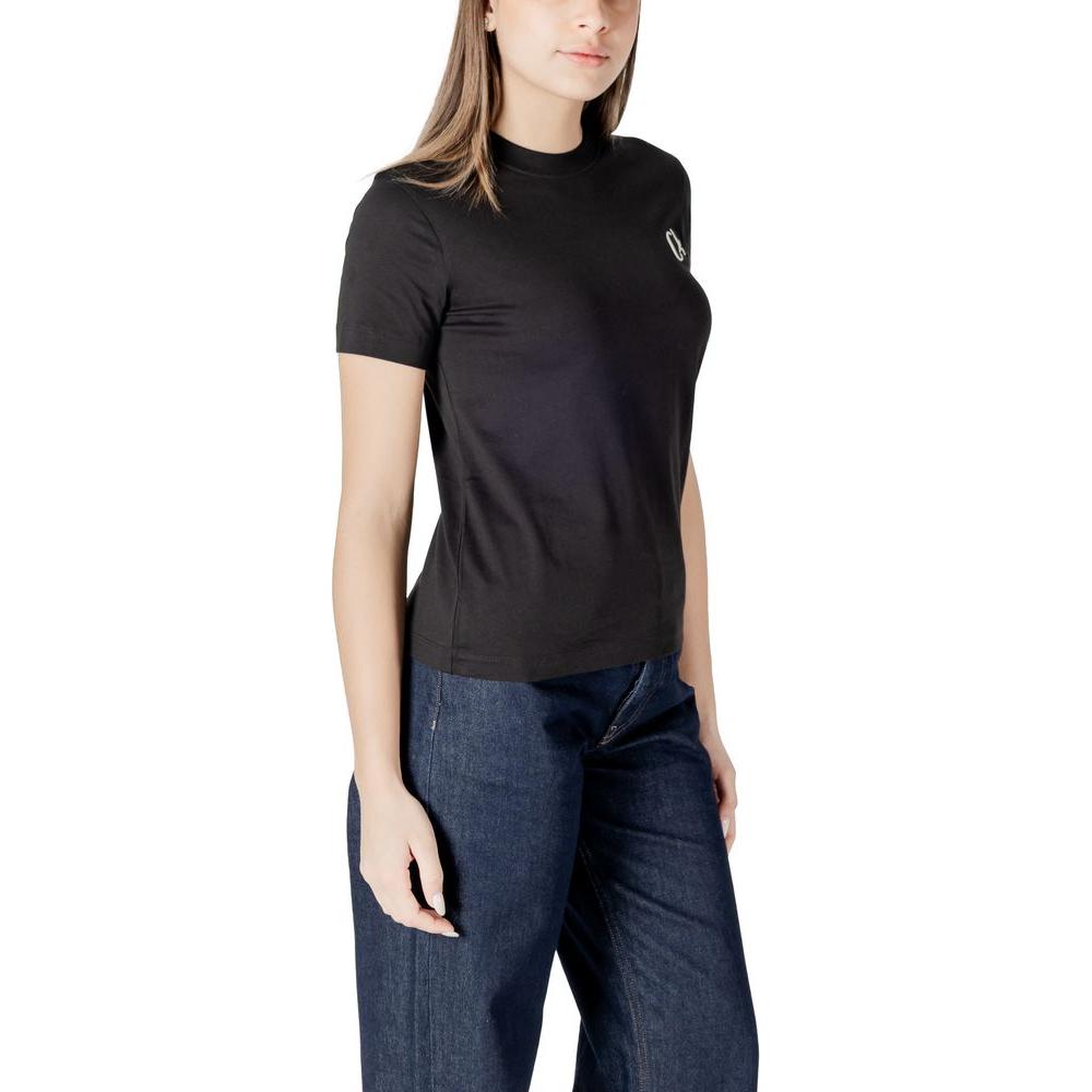 Calvin Klein Jeans Black Cotton Rigenerato Tops & T-Shirt Calvin Klein Jeans