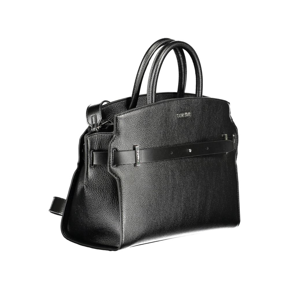 Front view with bag zipped and handles upright.